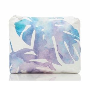 Aloha Collection Small Monstera pouch in Dawn